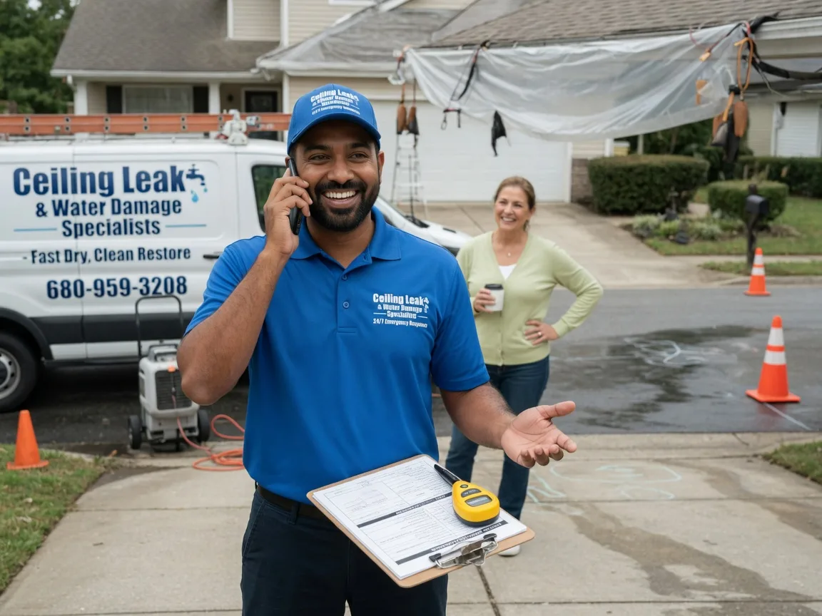 Ceiling Leak Cleanup Bloomington, NE FAQs